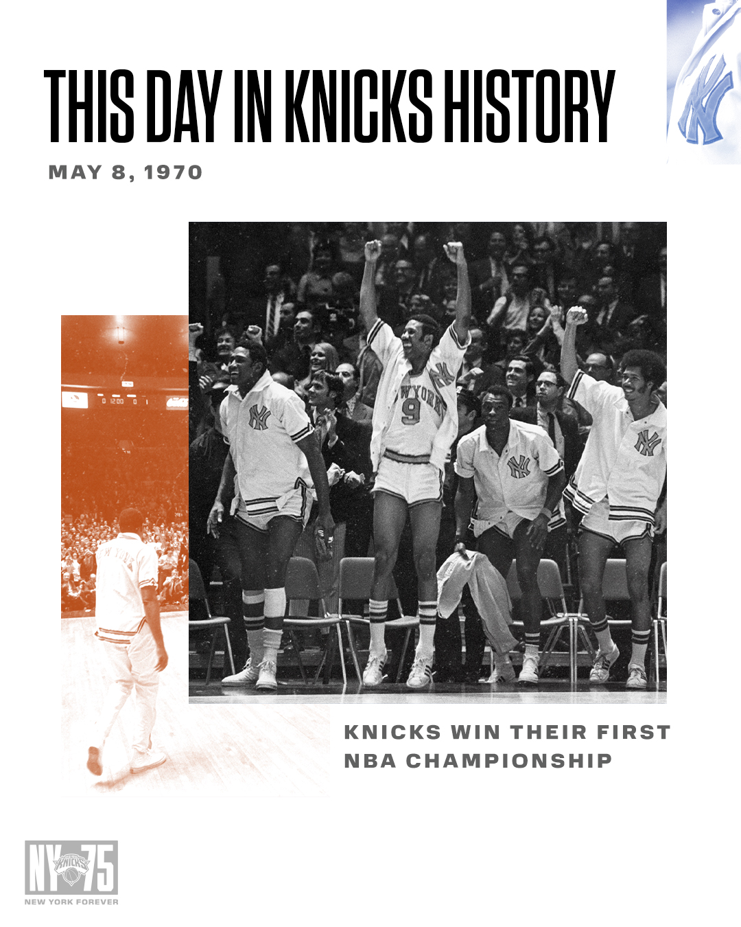 NEW YORK KNICKS on X: This day in Knicks History: The Captain returned and  Clyde went for 36 PTS / 19 AST / 7 REB securing the Knicks their first NBA  title.