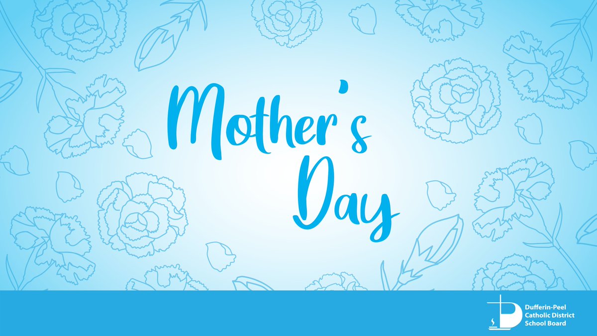 Happy Mother’s Day! Today, we honour and celebrate mothers and those who care for us in motherly ways. We appreciate all that you do. 💙
 
During May, we continue to pray to the Blessed Virgin Mary, our role model of humility, patience, compassion, love and grace.