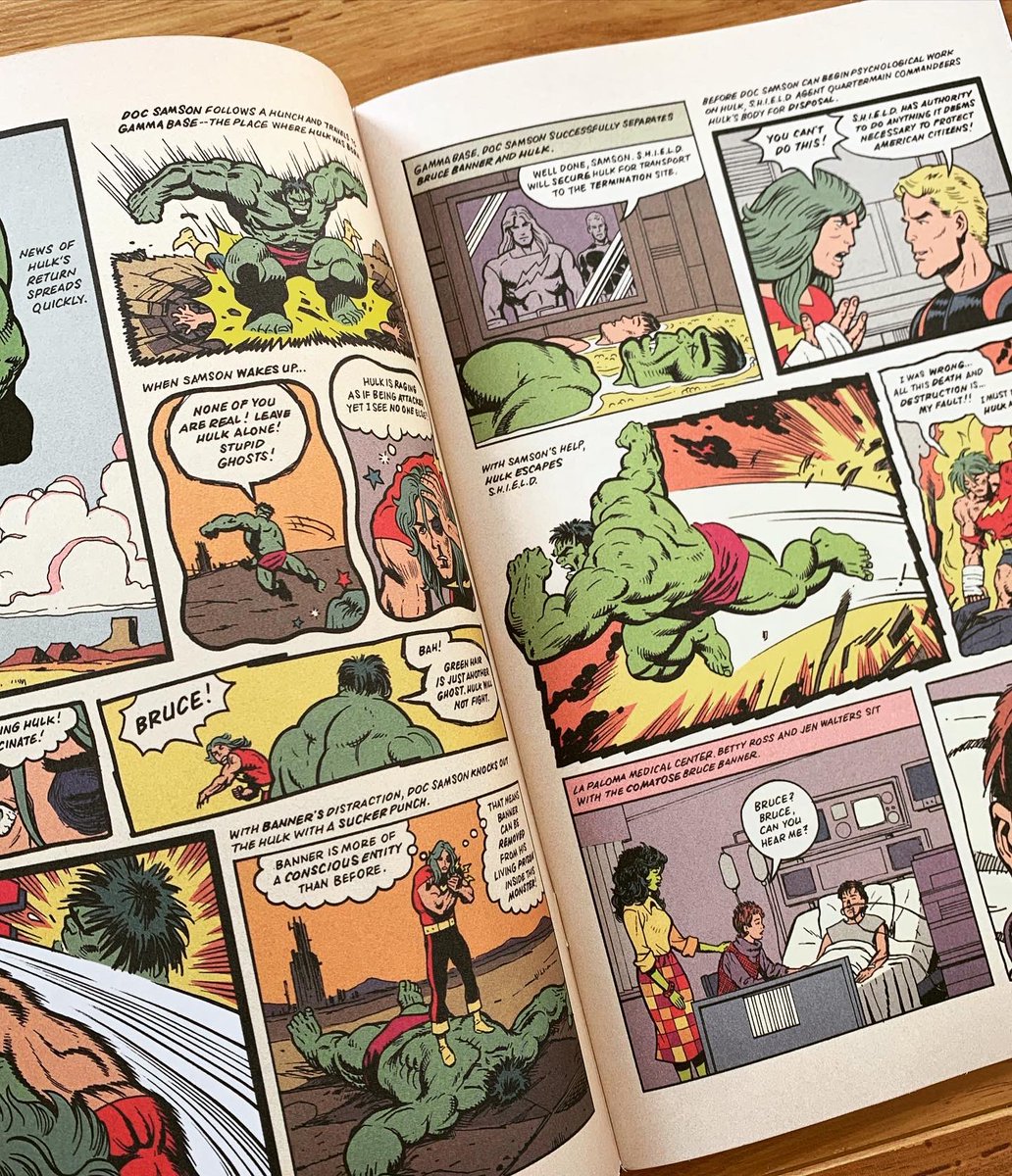comics42shop's tweet photo. Hulk Grand Design Madness, Issue 1

Writer/artist Jim Rugg concludes his creative reimagining of the entire history of THE INCREDIBLE HULK in this can't-miss oversized issue. You'll never look at Bruce Banner the same way again!
#comics #comics42 #comics42shop #hulk
#marvelcomics https://t.co/FKoIjq6tu3