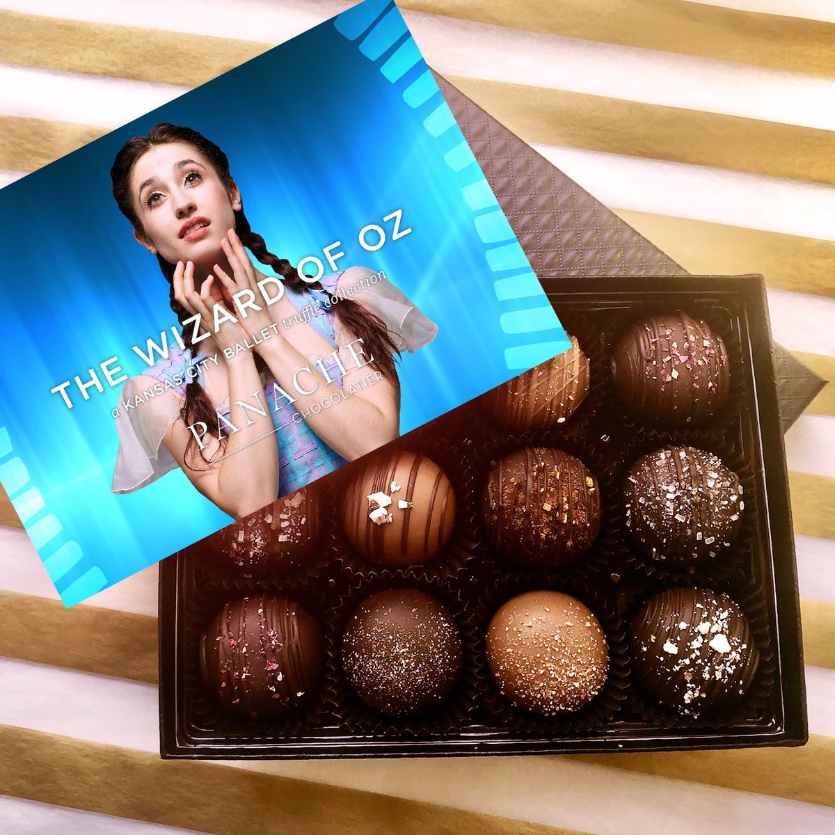 kcballet's tweet photo. Happy Mother's Day from #KCBallet! β€οΈ Pick up a 12-piece box truffle collection inspired by "The Wizard of Oz" from Panache Chocolatier! ($48) π« Available in-store at 11555 Ash Street in Leawood. 15% of the proceeds benefit KCB.
#PanacheChocolatier #KCBOz #TheWizardofOz https://t.co/m9wchJgYaw