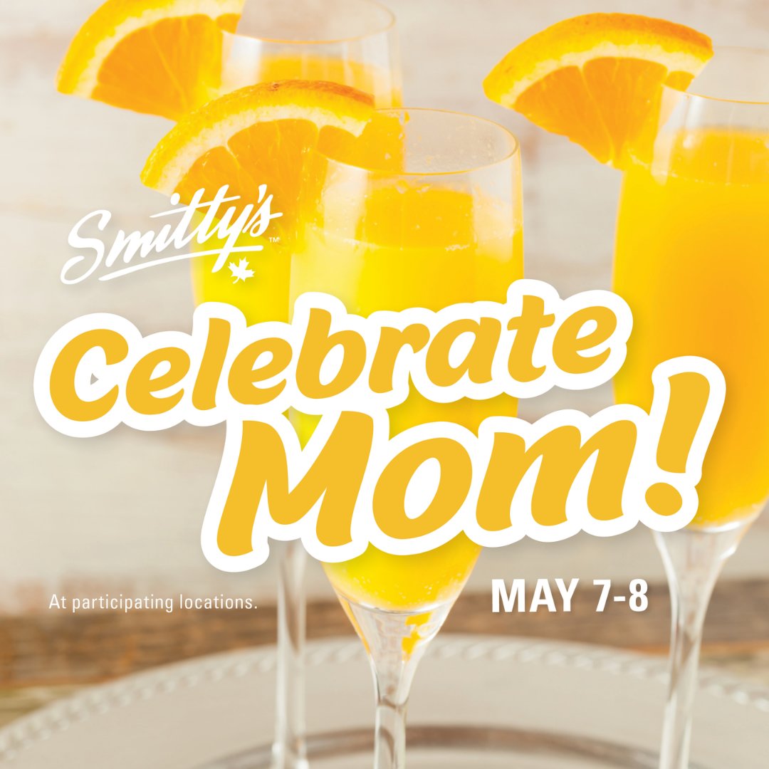 Smitty's in Leduc would like to wish Happy Mother's Day to all the moms this weekend.  Enjoy your day.

#canadasfamilyrestaurant
#mothersday
#mom-osa
#breakfast
#bunch
#leduc
#mainstreetleduc