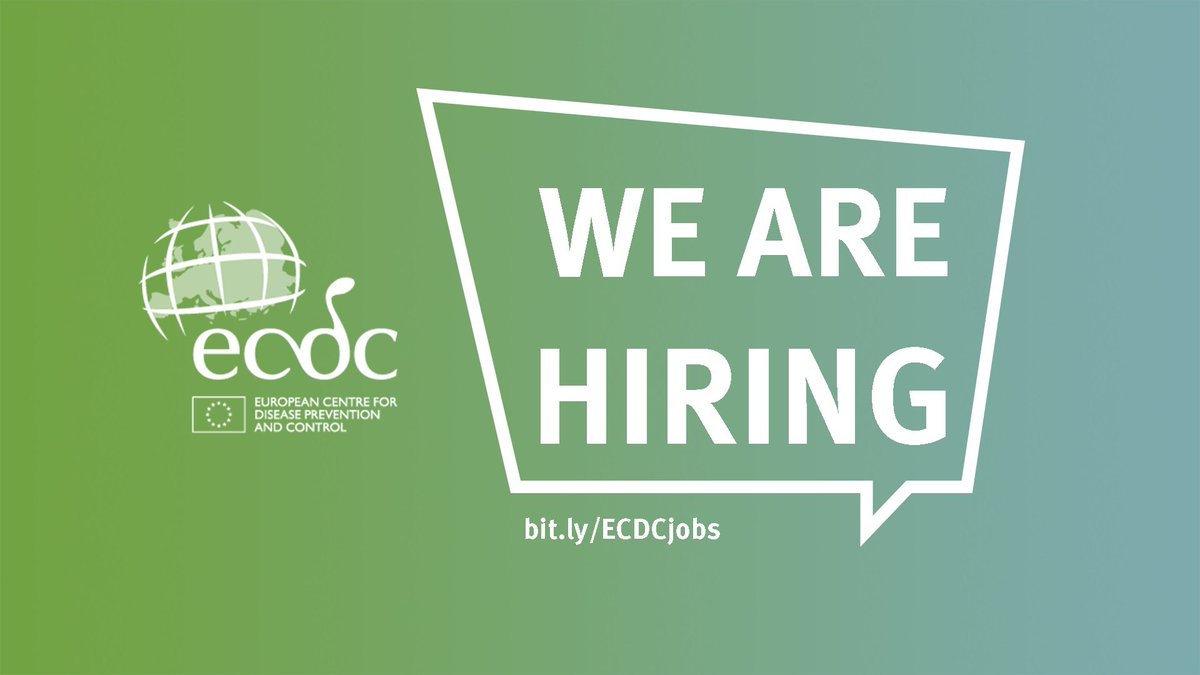 ECDC_EU's tweet photo. #WeAreHiring!

New opportunities open at #ECDC now!
We are looking for:
- Administrative Assistants
- #PublicHealth Solution Architects
- Scientific Officers - #EpidemicIntelligence and Threat Assessment

Check the criteria and apply!
https://t.co/HR6p91tdQS

#EpiJobs https://t.co/TNealYaG7j