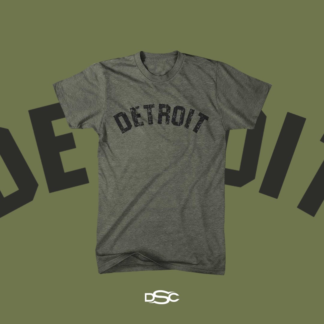 detroitshirt's tweet image. Back and ready for action! Our ultra-soft Military Green Detroit Bend shirts are now restocked and available online. 
​.
​Besides, there's nothing better than a comfortable t-shirt on the weekend.
​.
​.
​ detroitshirt.com/products/mens-…