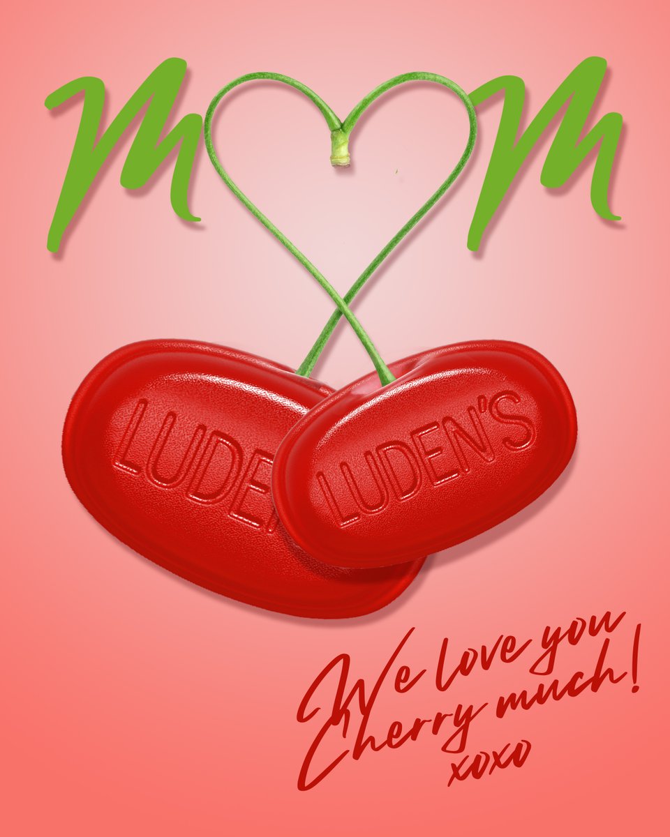 The only thing more soothing than Luden’s® is a mother’s love. #HappyMothersDay #iheartludens #wildcherry 🍒 ❤️