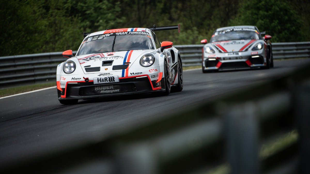 manthey_racing's tweet photo. #24hNBR Qualifiers - Current standings of Race 2 for the cars of the #PorscheEnduranceTrophyNBR ⬇️
CUP 2
P1: No. 127 #KKrämerRacing
P2: No. 126 #RPMRacing
P3: No. 125 @hubersport
CUP 3
P1: No. 253 #GTechCompetition
P2: No. 261 #TeamMatholRacing
P3: No. 250 @ws_motorsport https://t.co/pmn4cdp1n3