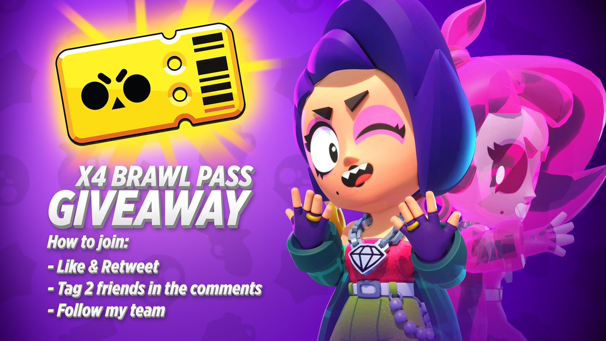 4x Brawl Pass Giveaway✨

How to join:
- Like &amp; Retweet
- Tag 2 friends in the comments
- Follow <a href="/Cursed_BS/">Cursed🥀</a> , <a href="/BosS__BS/">HMB BosS</a> , <a href="/BrawlKc/">kc</a> <a href="/TeamHmble/">Hmble</a> 

Winners announced on Friday 13/05