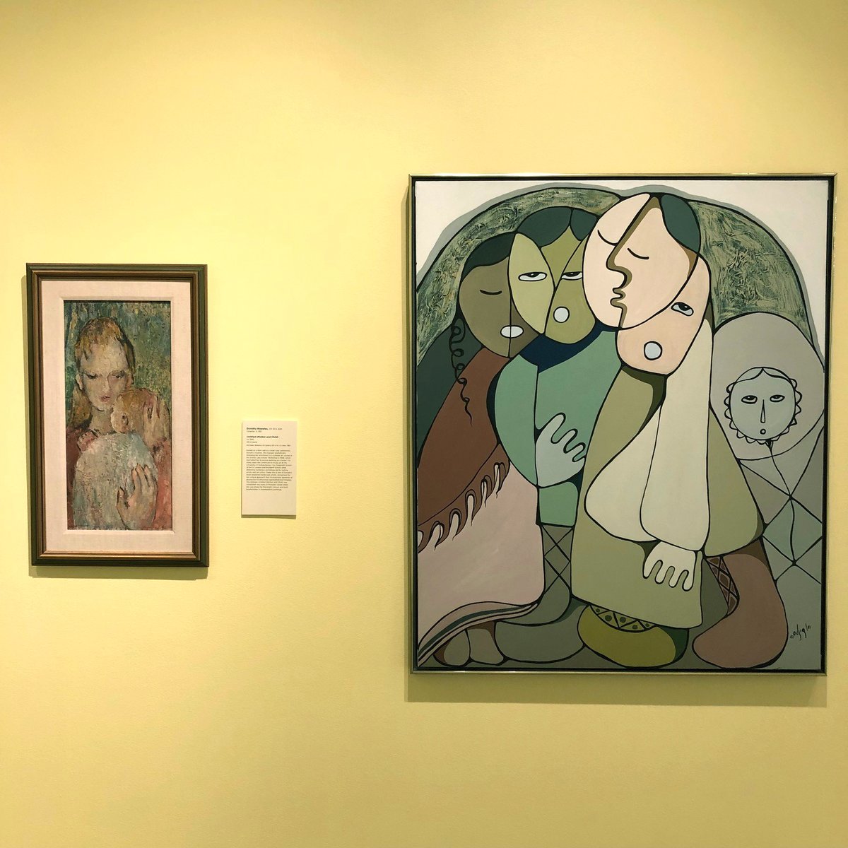 kwartgallery's tweet photo. Celebrate Mother's Day with a visit to From Her Perspective, our exhibition of portraits by women artists from our Collection! We're open today from 1-5pm.

Dorothy Knowles' Untitled (mother and child), c. 1950
Daphne Odjig, Bedtime Stories, 1981

#MothersDay #kwagPC https://t.co/dTkZwMx57h