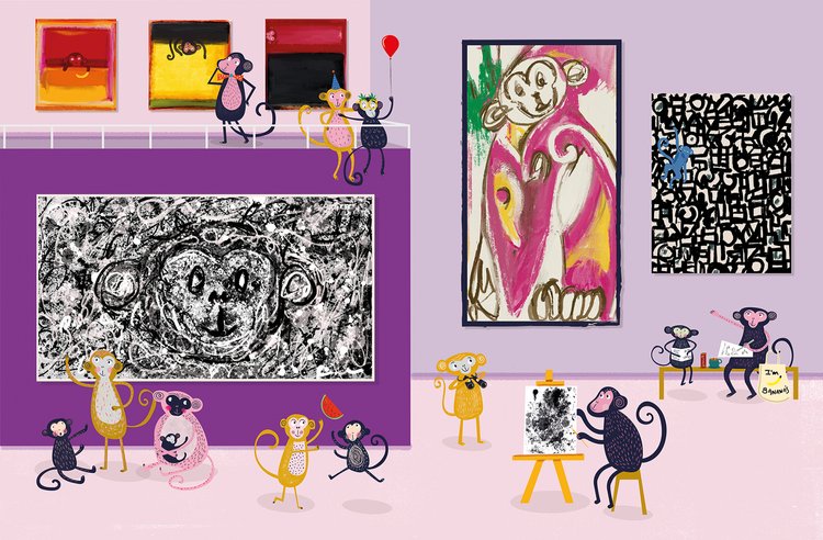 _ko_mon's tweet photo. A DAY AT THE GALLERY
#illustrations by Nia Gould (graphic designer from #Devon, #England) aka NIASKI
#art #aimals #bookillustrations #ArtParody https://t.co/mzMUAmdXgz
