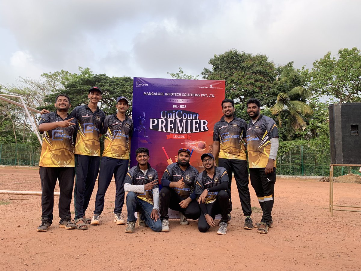 pshenoymi's tweet photo. UniCourt Premier League 2022 #UPL22 was held today at the Aloysius Grounds in Mangalore. The Cricket fever was on and we had excellent participation from both Men and Women of @UniCourtInc https://t.co/MQTZd91GVx