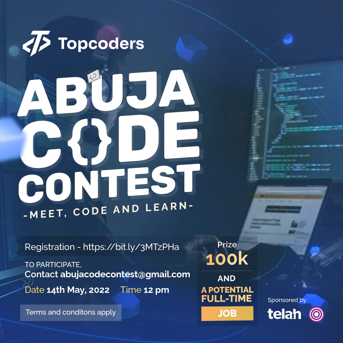 OchaiSamuel's tweet image. Kindly retweet, someone in your timeline may need to see this bit.ly/3MTzPHa #abujacodecontest2022 #topcoders #SoftwareEngineer #FullStackDeveloper
