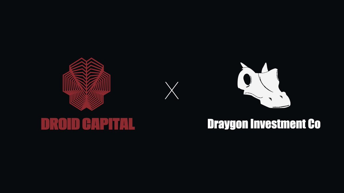 DraygonCo's tweet photo. 🤖Droid Capital X Draygon Investment Co 🐲

🎁Giveaway 3x Droid Capital Alpha Whitelist Spots🎁

1️⃣Must Follow @droidcapital and @DraygonCo 
2️⃣ Like &amp; RT this tweet 
3️⃣ Tag 3 friends

Winners will be announced in 48 hours. 
#SolanaNFT #SolanaGiveaways https://t.co/TVPH0LrmzK