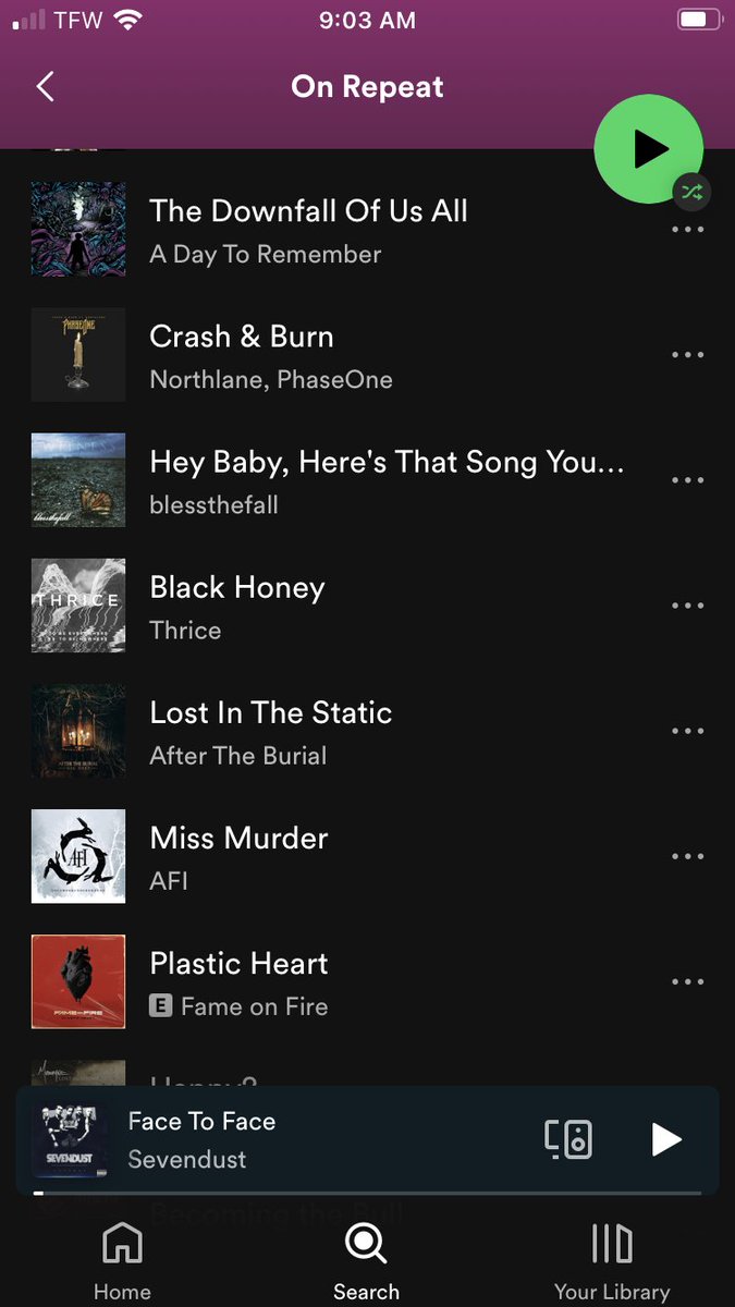 DektCreations's tweet photo. What’s your Spotify on repeat? https://t.co/J64o1Sburg