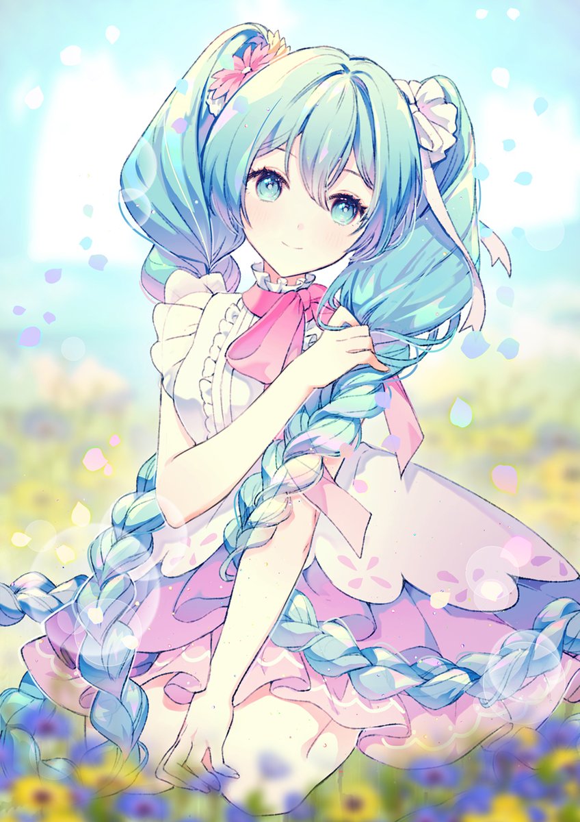 初音ミク 「🌼Rapunzel #初音ミク 」|rumiのイラスト