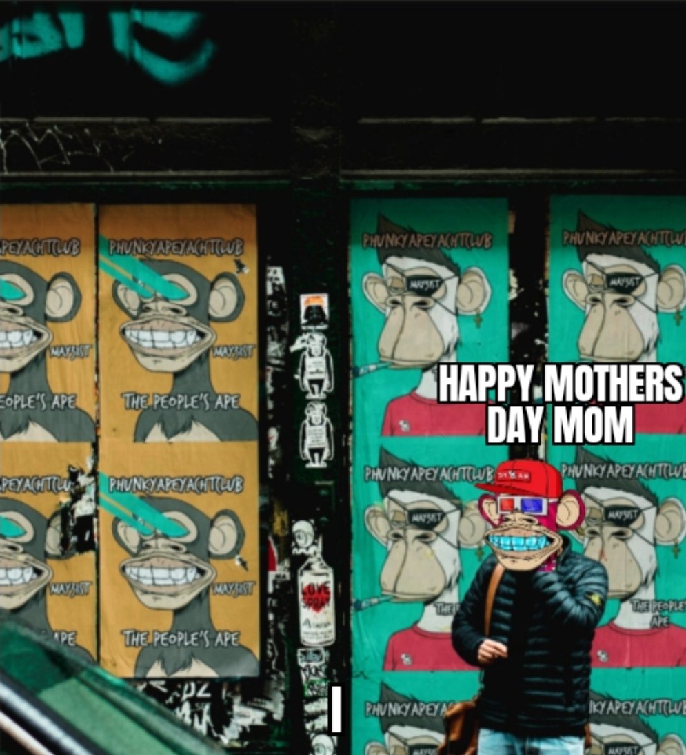 Happy #MothersDay to all the amazing women out there

From: #ThePeoplesApe @phunkyApeYC 

#PAYC #May31 #Web3Coin #DigitalDefiance #Decentralization #NFTCommmunity #NFT