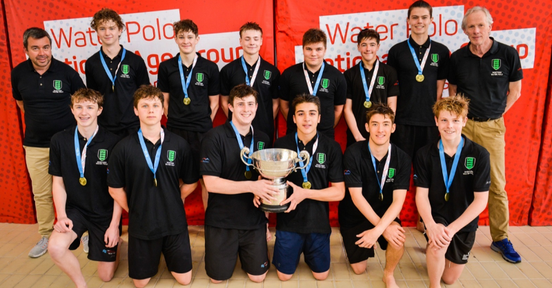Swim_England's tweet photo. Joy for @PoloWorthing as they became U17s boys @Sw_EngWaterPolo National Age Group Champions 🎖️

Read the full report on the South East sides win 🔽 #SEwaterpolo