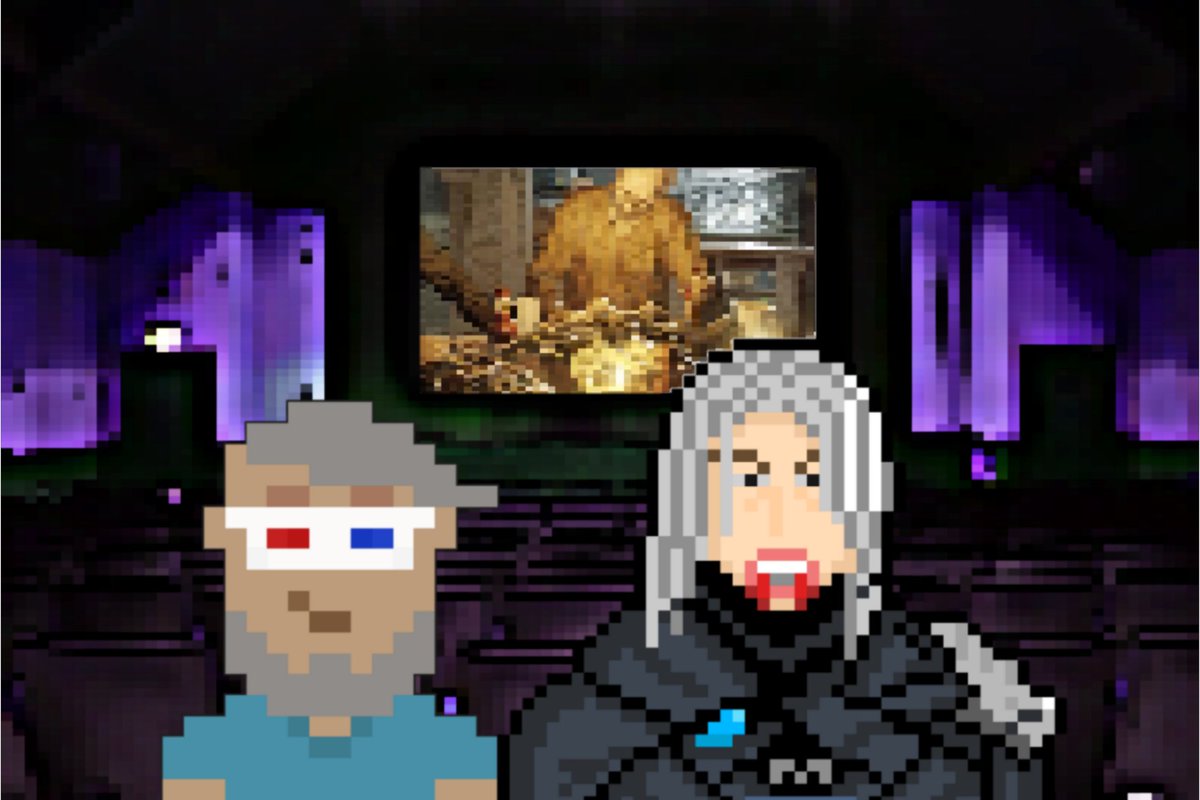 elrondvampires1's tweet photo. @elrondvampires1 &amp; @MaiarPixPeople partnered while drinking some $BLOOD in the cinema.

Wanna fill up your wallet, too?

For a lucky chance, leave your #Elrond address below 👇 https://t.co/GeAlAIwoPm