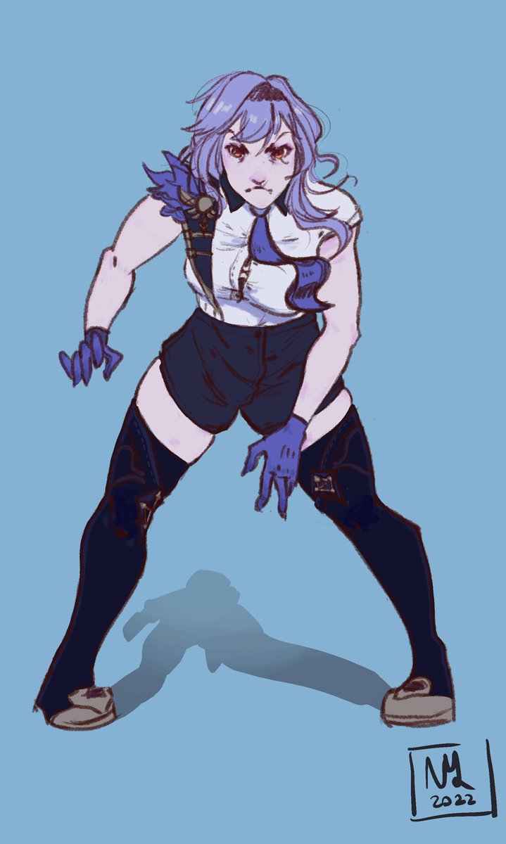 Jackdraws18's tweet photo. Eula Lawrence as Yor Forger. It turned out so great, thanks for the idea @RaynaDrawz!
#Genshinlmpact #Eula #yorforger #SPYxFamily https://t.co/GyM98IwCpi