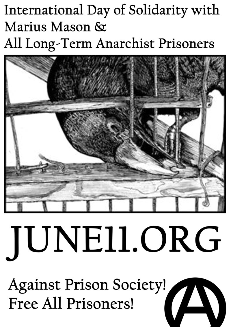 [Neue Übersetzung] Statement des anarchistischen Gefangenen Toby Shone zum June11 - Internationaler Tag der Solidarität mit Marius Mason und allen anarchistischen Langzeitgefangenen
"Es ziehen Stürme am Horizont auf."
abc-wien.net/?p=11948