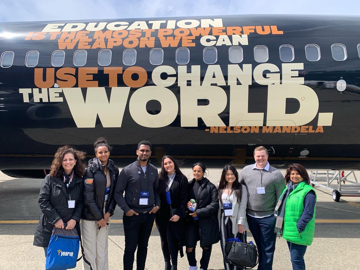 cjain1's tweet photo. Alaska Airlines Aviation Day introducing youth to aviation careers #AlaskaAviationDay #YearUPPugetSound https://t.co/cehnkrI66R
