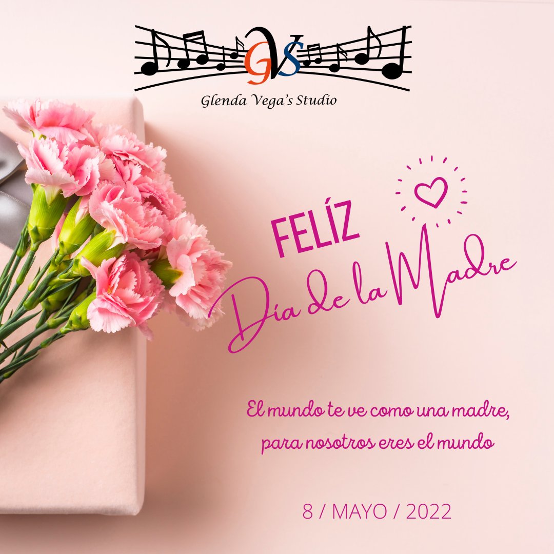 GVegasStudio's tweet photo. Glenda Vega's Studio les desea Felíz Día de las Madres!!!
.
.
.
#glendavegasstudio #diadelamadre #mothersday #clasesonline #clasesvirtuales #integral #educacion #disfruta #crea #evoluciona https://t.co/hgwDoIJ0Zh