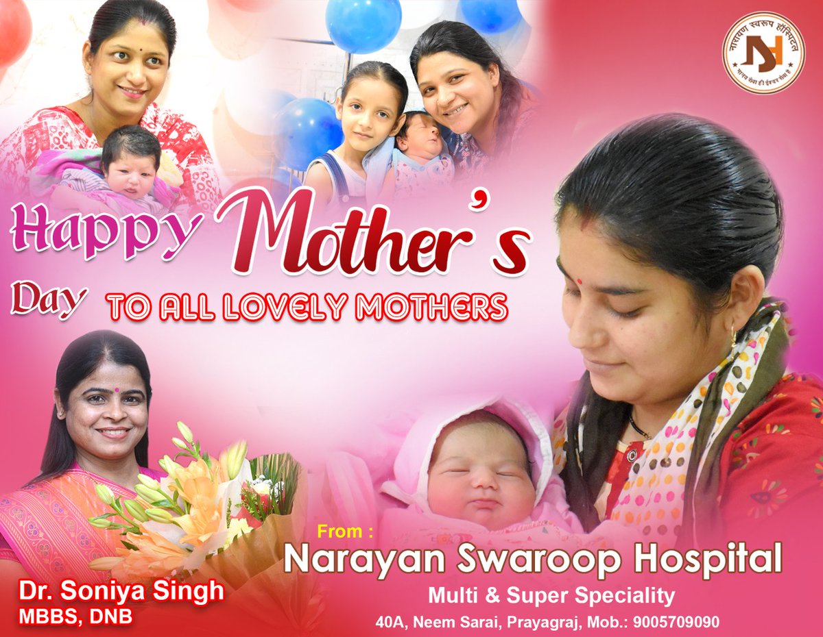 nrayanswaroop's tweet photo. we love this day!
Because it Celebrates everyone's favourite person: mom.
Happy mothe's Day!❤️❤️

Team Narayan Swaroop Hospital
#mom #momday #motherday #narayanswaroophospital https://t.co/wuqBycVtwE