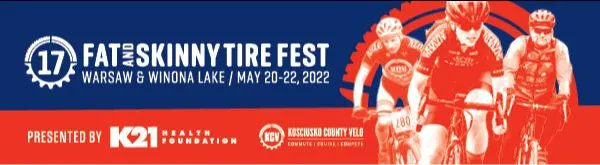 RideWalkWWL's tweet photo. Countdown to #FSTF17 
Come ride with us at Fat &amp; Skinny Tire Fest 17.
Warsaw &amp; Winona Lake, Indiana – May 20-22, 2022
Be there or be ⬜️

- https://t.co/3BW3dMOFP1 https://t.co/kTJUW0TFwZ