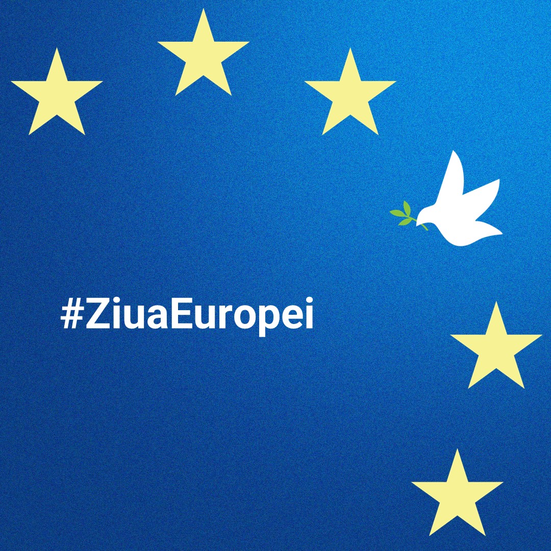 Astăzi este Ziua Europei! 🇪🇺
La mulți ani, Europa!  
#EuropeDay #ZiuaEuropei