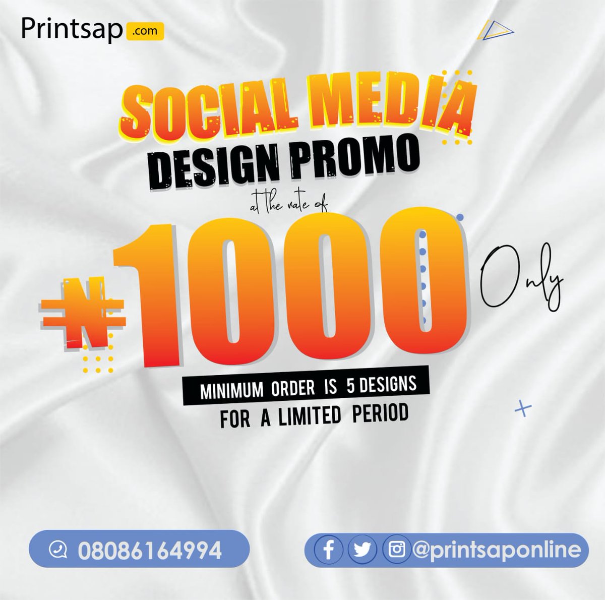 PrintsapOnline's tweet photo. Let us help you with bespoke social media design that will make your brand stand out. Take advantage of our ongoing promo. https://t.co/aG2cyyGBlU