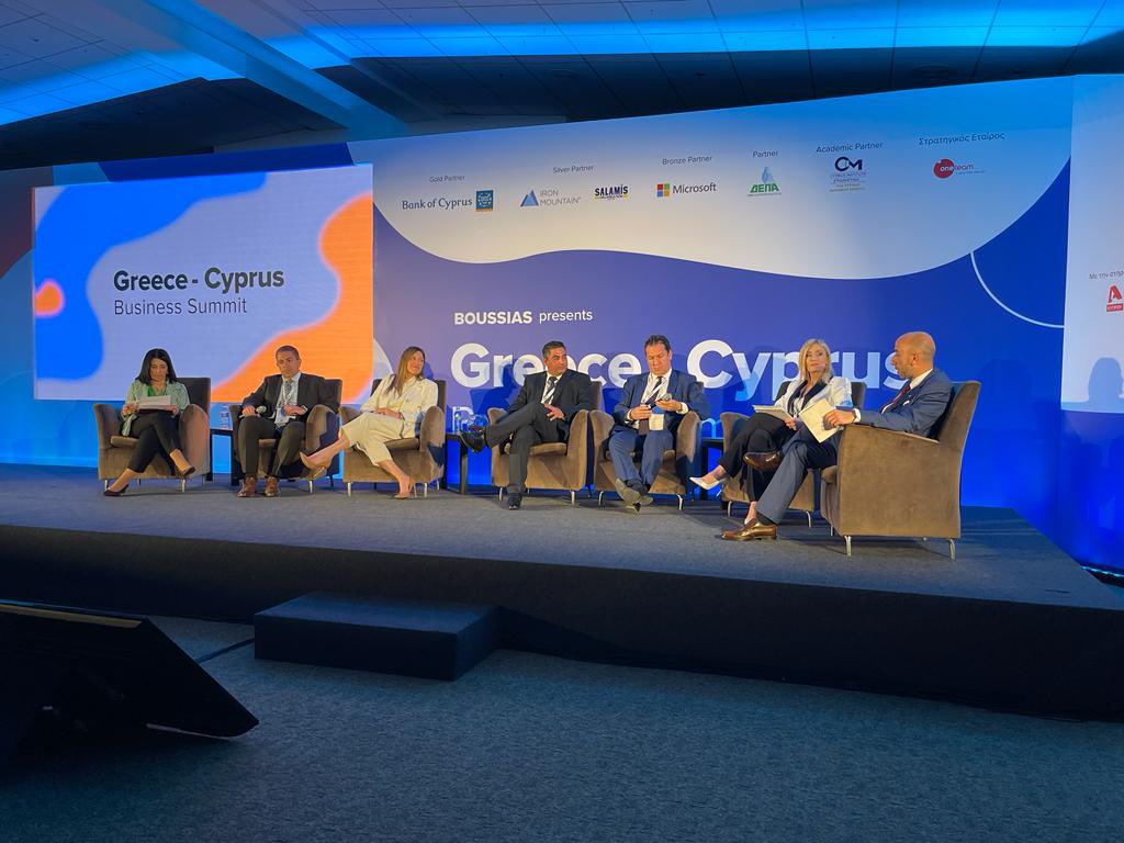 At 1st Business Summit #Greece #Cyprus talking about #greenshipping #ports #youth