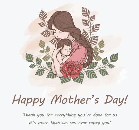 Happy Mother's Day!
Thank you for everything you've done for us. It's more than we can ever repay you! #MothersDay 
One ☝️Rt and like for all mother’s💕