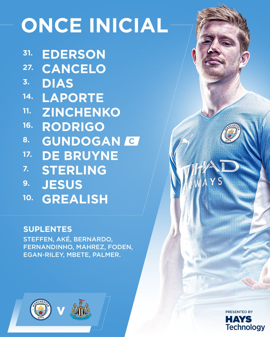 11 inicial manchester city