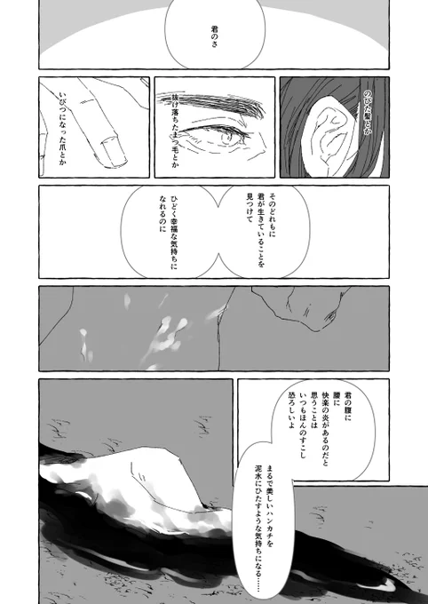 ザバ/ブルース夢漫画
※軽い事後表現のようなもの
お互いがきれいなものを汚し合っていると思っている話 