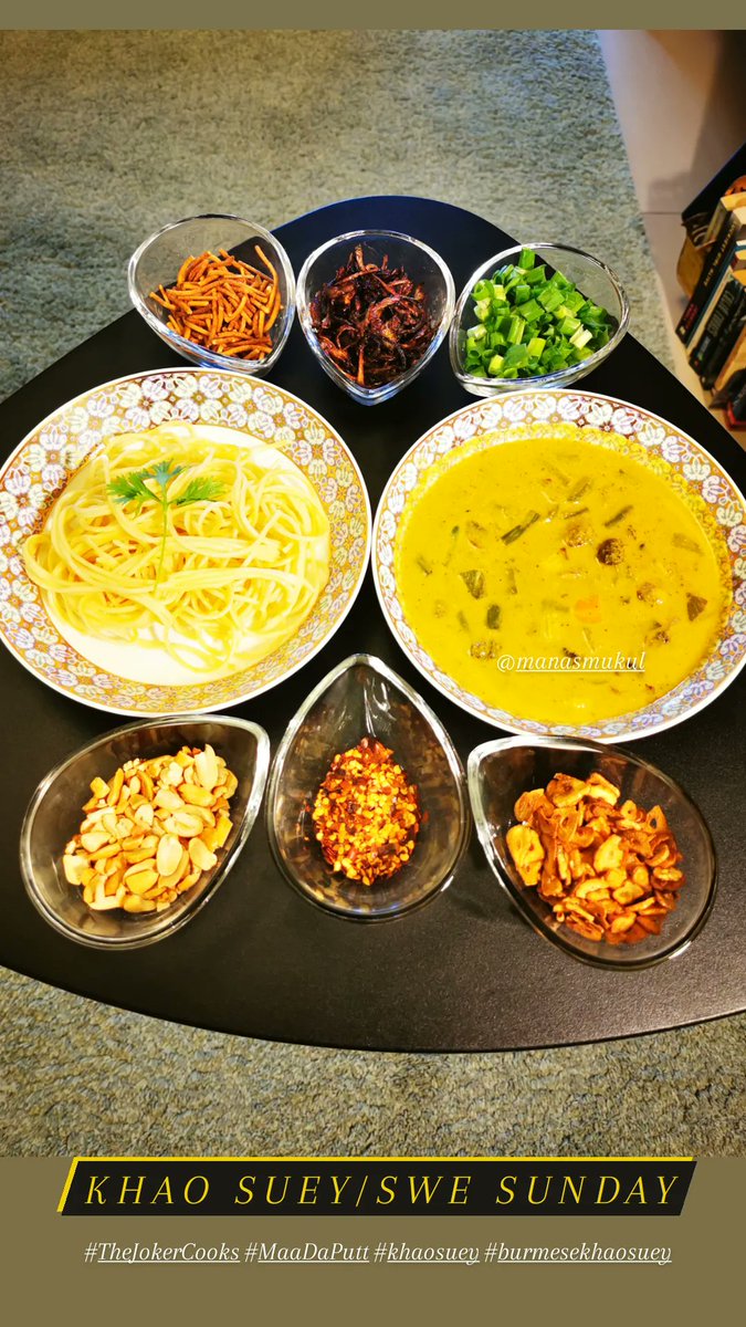 manasmukul's tweet photo. Khao Suey/Swe Sunday

#TheJokerCooks #MaaDaPutt #khaosuey #burmesekhaosuey #foodporn #foodie https://t.co/kQr70Go9V3