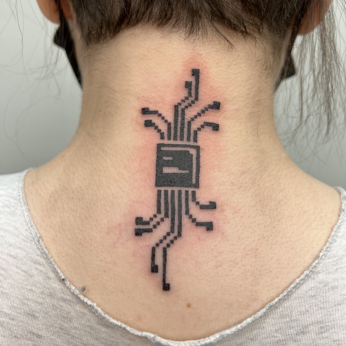 Computer Processor by Scott @ Pain For Sale, Grand Rapids, MI [first tattoo]  : r/tattoos