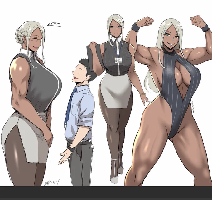 再掲2メートル超えのOLさん 