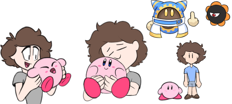 カービィ「Kirby Doodles
My Sona (me) and Lumee wit」|SuperWiiBros08のイラスト