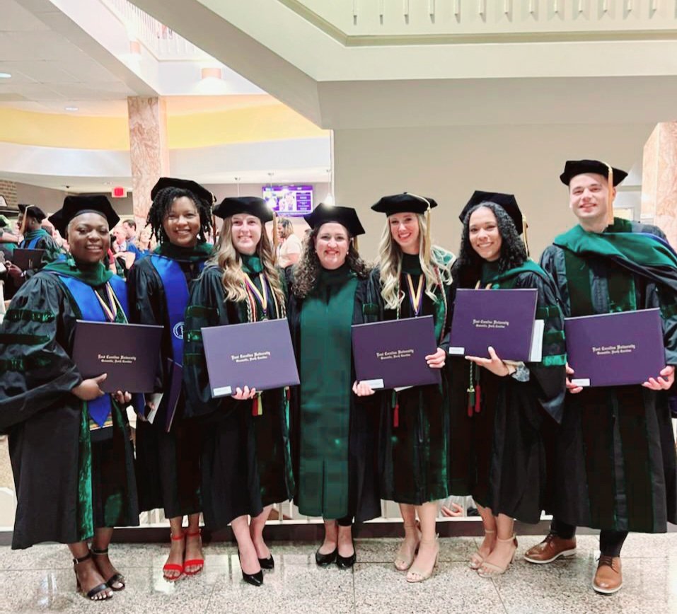 Introducing 6 brand new physicians headed for OB GYN Residency! They are ready to create positive change in the world! The future is bright! This 📸 us a treasure 💜💛
#BrodyProud
<a href="/BrodyDistinctly/">Distinctly Brody</a> 
<a href="/Leappiah/">Louisa E. Appiah Agbenyega, MD, MS</a> 
<a href="/SimoneBoney/">Simone' Boney</a> 
<a href="/AmberPriester2/">Amber Priester, MD</a> 
<a href="/camillebmasters/">Camille Bauer Masters, MD</a> 
<a href="/opcampbell/">Olivia Campbell, MD</a>