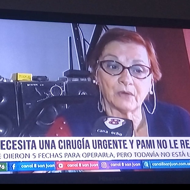 Ella es mí mamá se llama Estela Enrique, somos de San Juan, debe practicarse una cirugía ginecológica y PAMI no prevee la prótesis, cancelaron 5 veces la cirugía desde el año 2020, la salud de mí madre se deteriora, ayúdenme compartiendo por favor.