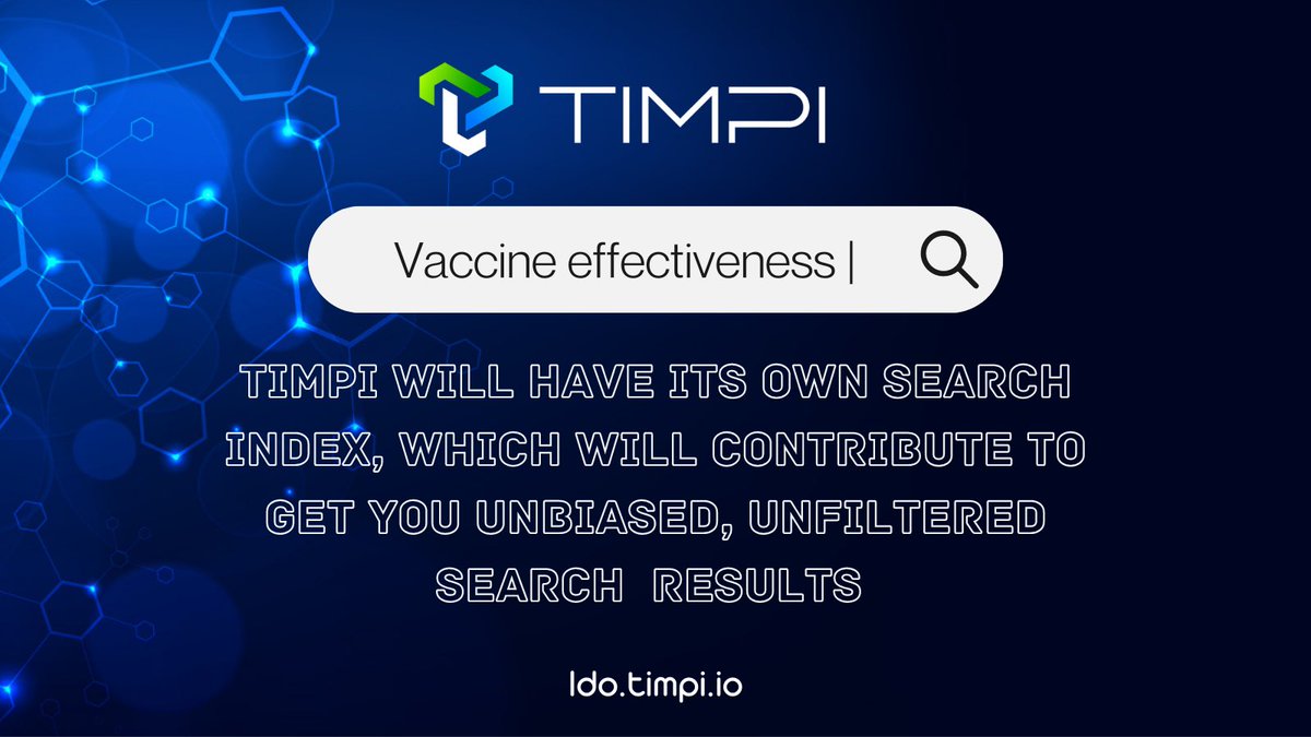 El_Crabbo_'s tweet photo. Hey CT yall still here? Cause if you are busy with red candles, u will miss out some opportunities, like #timpi, the first #SearcEngine on #Web3 that will use its own index to gather results, running on #Flux nodes on the #kadena blockchain.
Learn more: https://t.co/7kGwINgPSb https://t.co/Xywu31hUz7