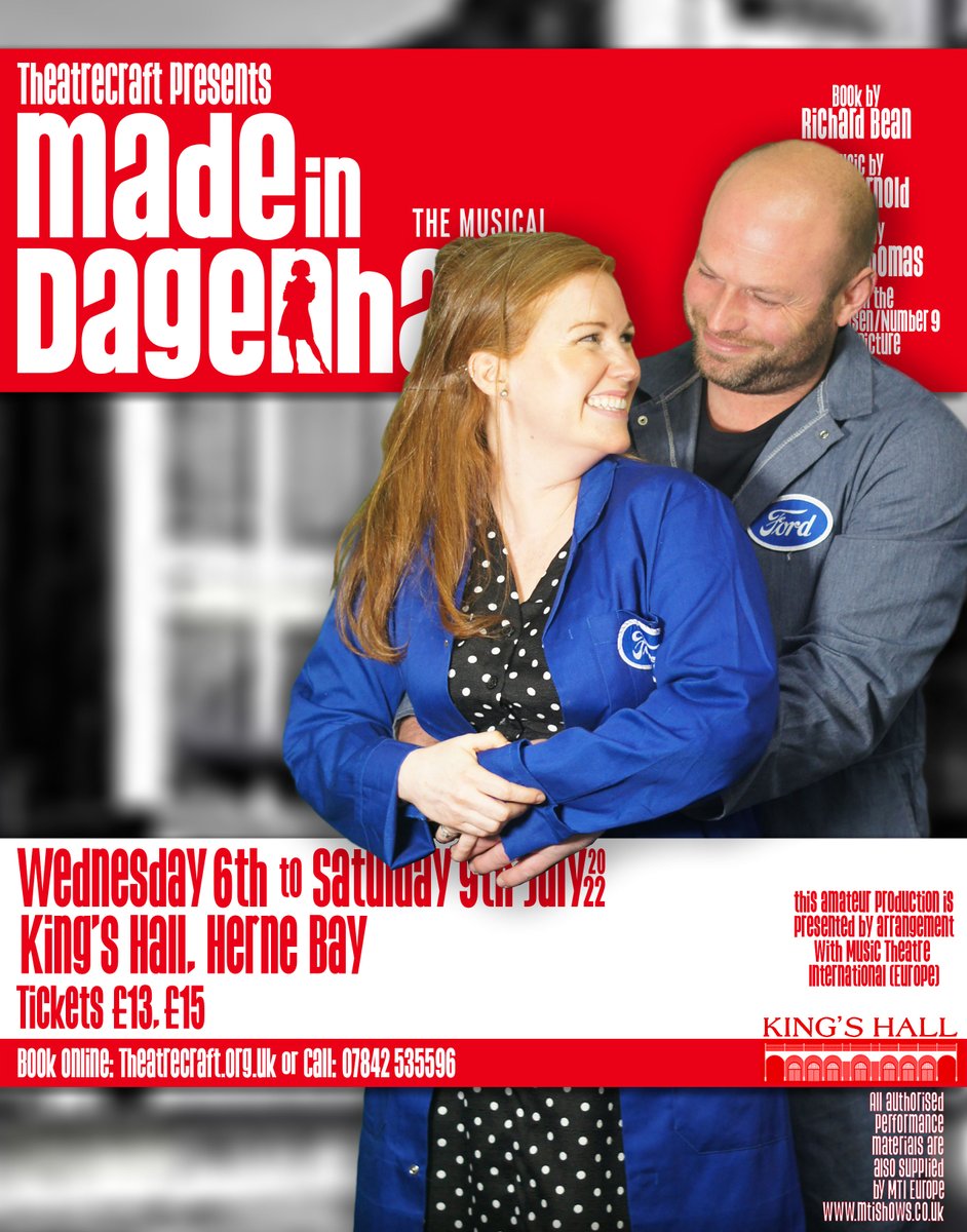 TheatrecraftHB's tweet photo. Eddie and Rita O'Grady are just like any other young couple raising a family and making ends meet, but that is to change when Rita takes on the battle of pay for the women machinists at the Ford factory.
Made in Dagenham @Kings_Hall_HB 
🗓 6-9 Jul 22
https://t.co/5Rl3tjsUZO https://t.co/wPdYYBQNQJ