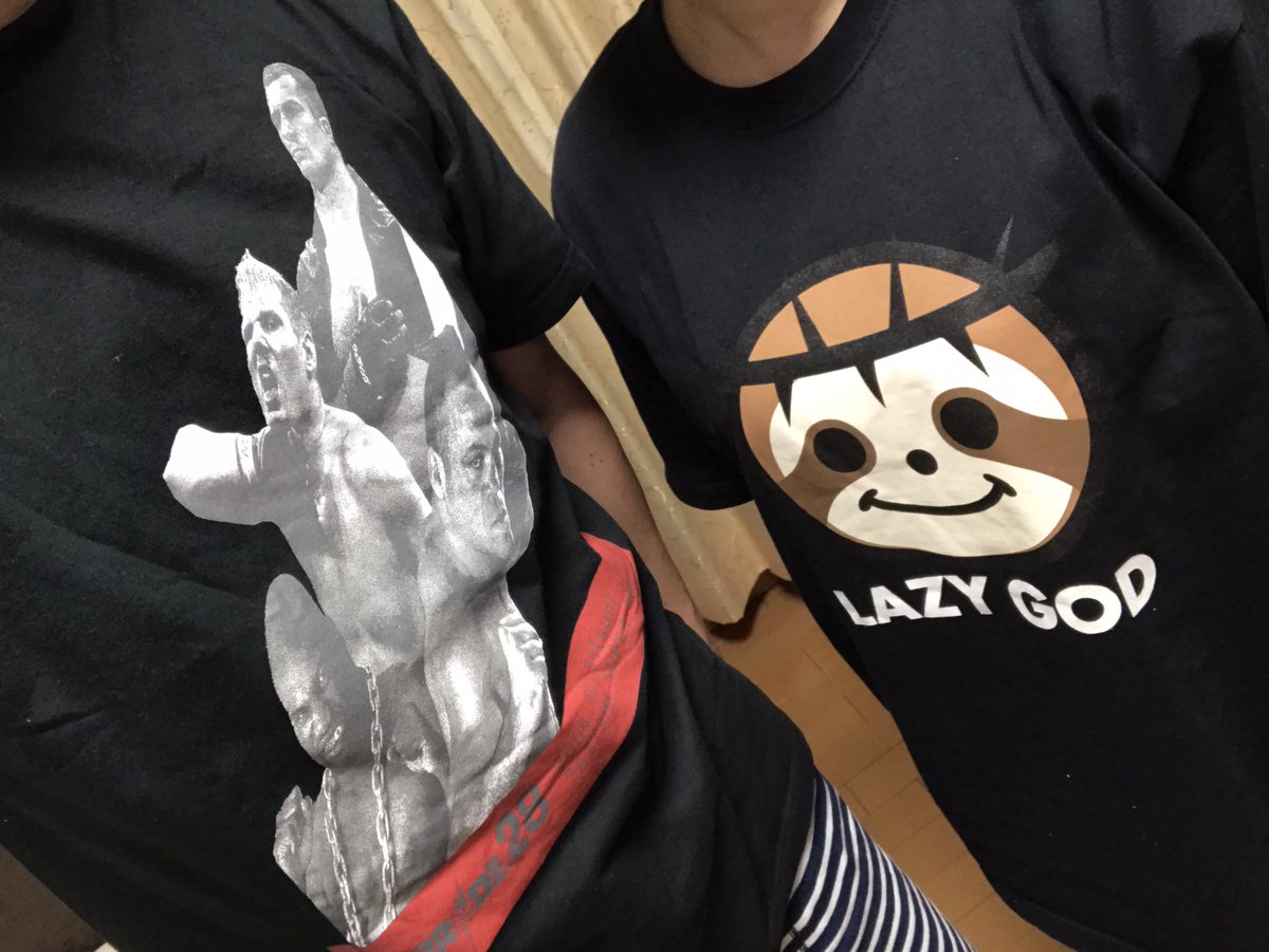 hybridNORI's tweet photo. 今夜の格闘TシャツGPの対戦カードは…
PRIDE.28大会記念🆚LAZYGOD

#LAZYGOD
#PRIDE28
#UFC
#Bellator
#RIZIN https://t.co/rEWsjce83Y