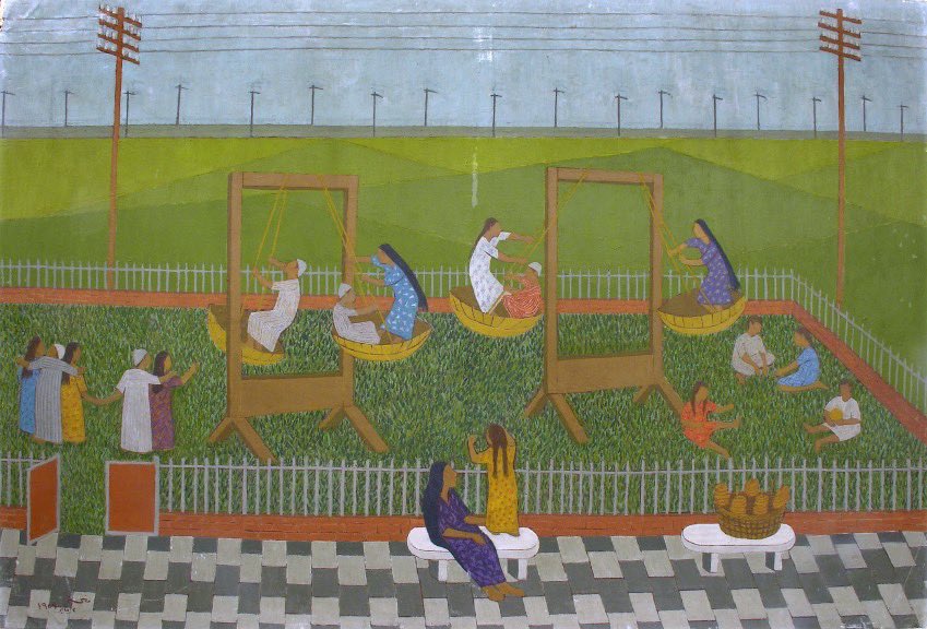 Happy Mother’s Day to those who celebrate. 

The Playground (1959) Oil on canvas, 150x100cm
