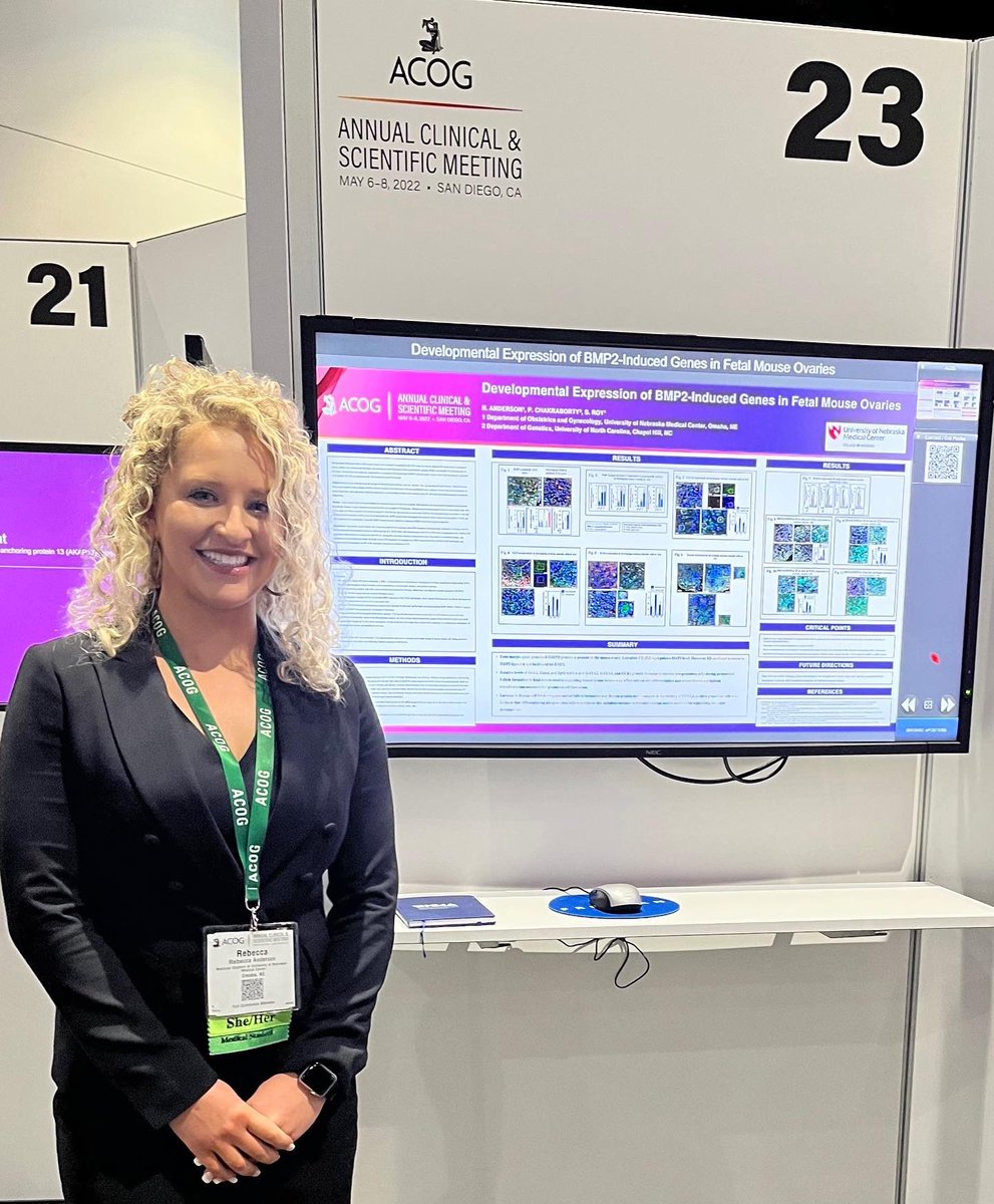 RebeccaA1315's tweet photo. Honored to be here at ACOG Annual Clinical & Scientific Meeting presenting research. Thank you to the numerous mentors and UNMC COM for helping make this happen. #acog22 @UNMCCOM @unmc_success @UNMC_AA https://t.co/991sXOBMqq