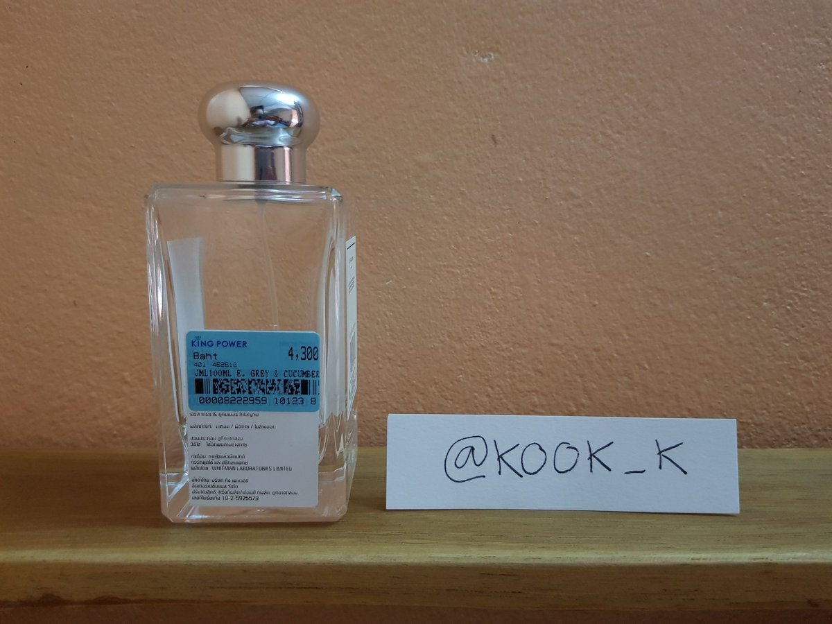 Kook_K's tweet photo. ส่งต่อน้ำหอมก้นขวด 
Jo malone earl grey &amp; cucumber
ป้ายคิงพาวเวอร์ 
เหลือ~15ml nobox

ราคา 690 บาทรวมส่งฟรีคะ

#น้ำหอมก้นขวด #น้ำหอมแบ่งขาย  #ส่งต่อคสอ #ส่งต่อน้ำหอม #รีวิวน้ำหอม  #kookperfume #พิมรี่พายขายทุกอย่าง #ripไอดอ #พร้อมส่ง #jomalone #น้ำหอมโจมาโลน #ส่งต่อสกินแคร์มือ2 https://t.co/in03dMQiDi