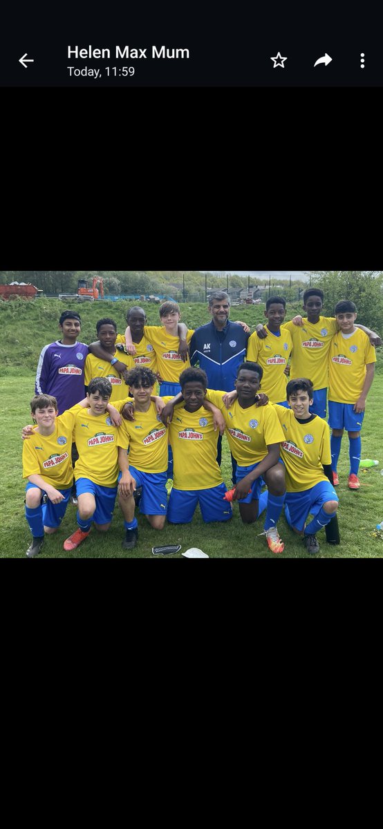 Thanks to Alex and his <a href="/GlossopNorthEnd/">Glossop North End</a> U13. Great game played in the sunshine. Last game of our <a href="/EMJFL/">EMJFL</a> season. Our mom was Craig for his outstanding performance.
