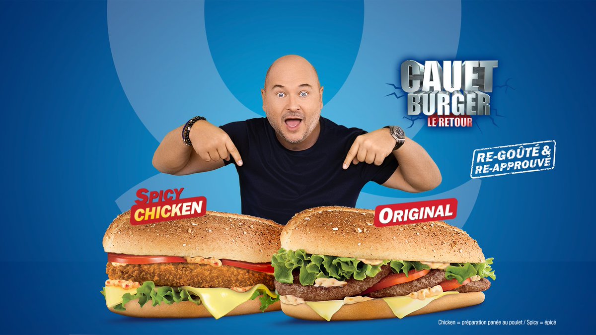 ThreadKoik's tweet photo. Aujourd'hui on a retesté el famoso Cauet Burger de chez Quick. C'est la réédition de celui sortit en 2006. Le burger est très bon, la nostalgie en fait beaucoup je pense mais la sauce est une masterclass. Un peu petit par rapport au visuel. C'est un bon 16/20 https://t.co/oRxvgYGY7X