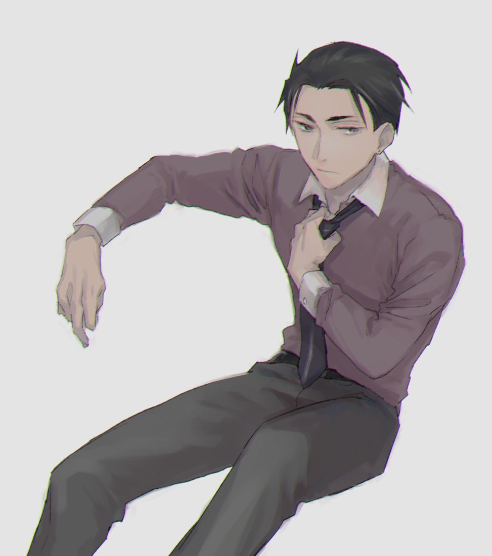 ネクタイ緩めるだけでどうしようもなくドラマチックになる男 ろり子のイラスト