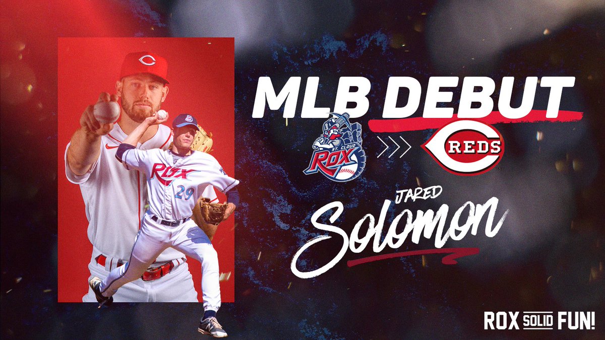 Last Night, <a href="/SoloJared11/">Jared Solomon</a> made his MLB Debut for the <a href="/Reds/">Cincinnati Reds</a> 

His stat line - 1 IP, 1 H, 0 ER, 2 K.

#RoxSolidFun