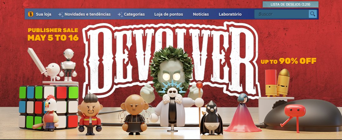 thiaaagao's tweet photo. BR: A melhor promoção da steam em anos, sinceramente!

EN: The best steam sale in years, honestly!

@devolverdigital https://t.co/Ew3srZnxbM