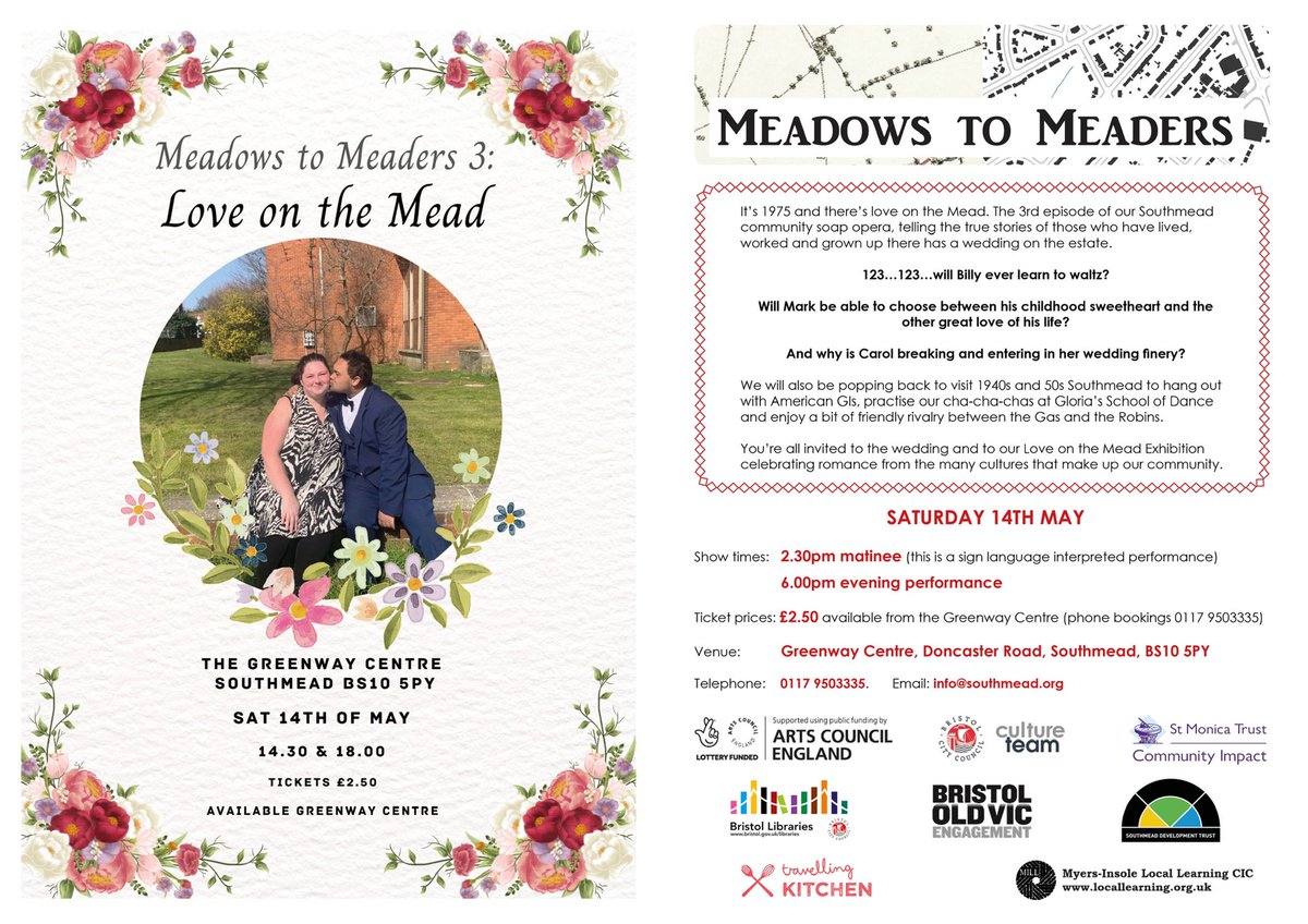 meadows2meaders's tweet photo. Tickets available via telephone ! Please buy yours if you haven’t already @Locallearning2 @travkitchen @BristolOldVic @BadocksEACT @bbcrb @WotHenLabour https://t.co/XxQ9aMWm2O